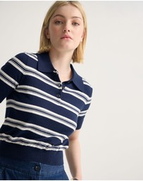 Oxford - Camille Knitted Polo Striped