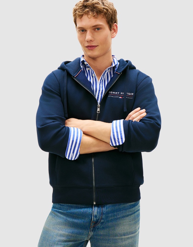 Tommy Hilfiger - Logo Terry Zip-Thru Hoody