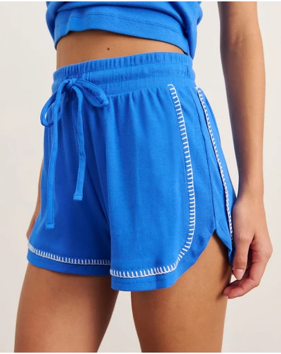 Jag - Celina Blanket Stitch Short