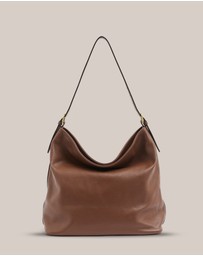 VESTIRSI - Serena Mocha Leather Hobo Bag