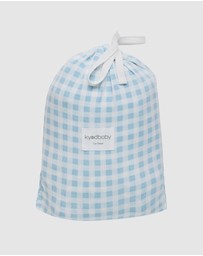 Kynd Baby - Fitted Cot Sheet in Blue Gingham