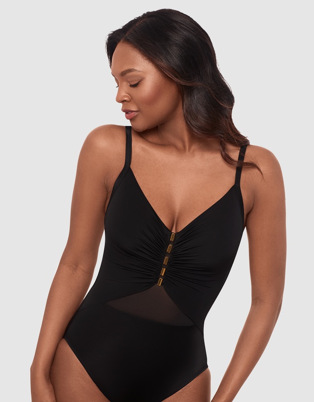Miraclesuit Swimwear  - Network Mariposa Underwired One-Piece Swimsuit with Mesh