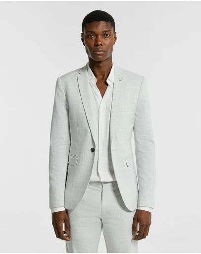yd. - Terrazzo Check Stretch Blazer