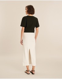 AERE - Column Knit Maxi Skirt