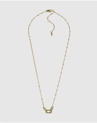 Fossil - Heritage Gold Tone Pendant Necklace