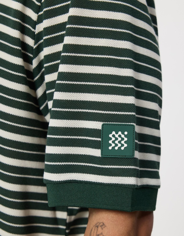 Manors - Goat Pique Polo Stripe
