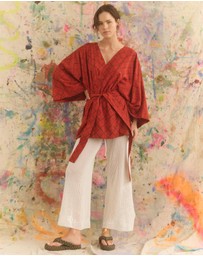 KINGA CSILLA - Rosa Crochet Mare Pants