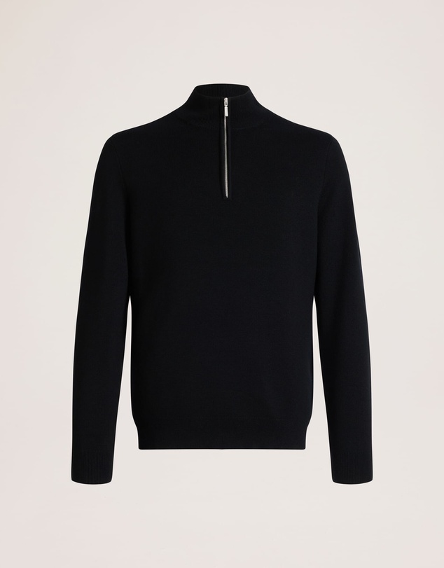 SABA - Franklin Quarter Zip Wool Knit Polo