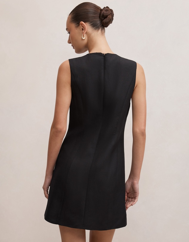 Forever New - Ari Embroidered Closure Mini Dress