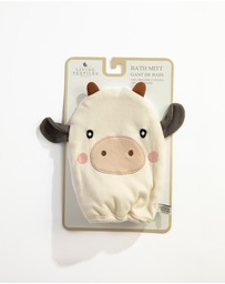 Living Textiles - Organic Bath Mitt - Tractor Ride/Cow