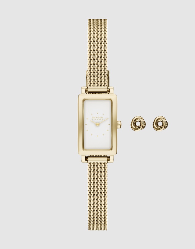 Skagen - Hagen Micro Gift Set Gold Tone Analogue Watch