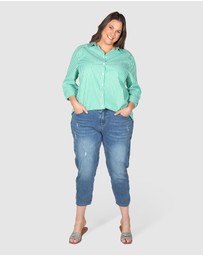 Love Your Wardrobe - Ella Stripe Button-Up Shirt