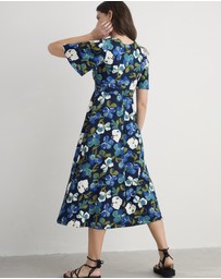 Seasalt - Seasalt Cornwall Navy Chateaux Dress (Half Sleeve)