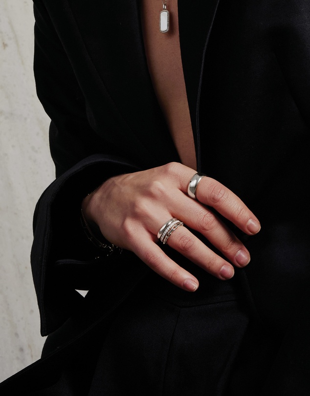 Ania Haie - Ania Haie Silver Paper Clip Link Ring