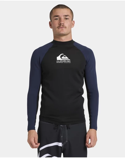 Quiksilver - Mens Watermans Panel Heater Long Sleeve Rash Vest