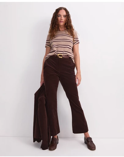 Sportscraft - Thea Kick Flare Velvet Pant