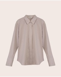 IDA+S - Matilda Oversized Stretch Cotton Blouse