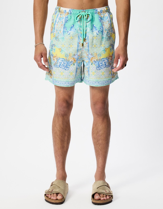 Camilla - Mid Length Boardshort With Elastic Waist