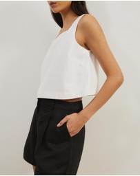 Atmos&Here - Aven Linen Blend Boxy Top