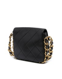 Pre-Loved by Azura Reborn - Pre-Loved chanel Quilted Leather Flap Bag with Chain Strap Top Handle and Interlocking Logo