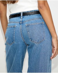 Dazie - Rome Baggy Low Rise Denim Jeans