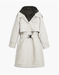 Desigual - Padded Long Overcoat