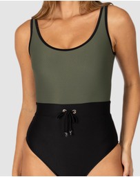 Baku Swimwear - Rococco Sport Splice Tank One Piece Swimsuit