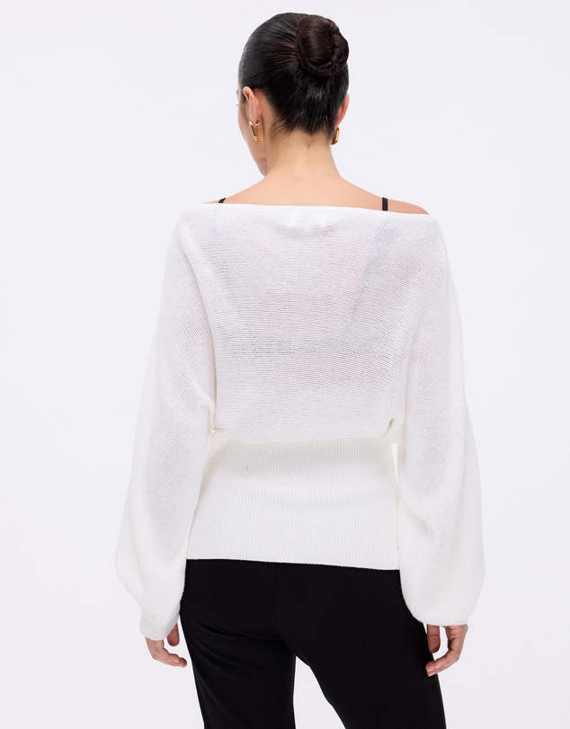 Minima Esenciales - Oriel Off Shoulder Knit Top