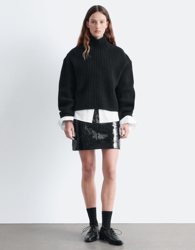 & Other Stories - Cropped Turtleneck Jumper