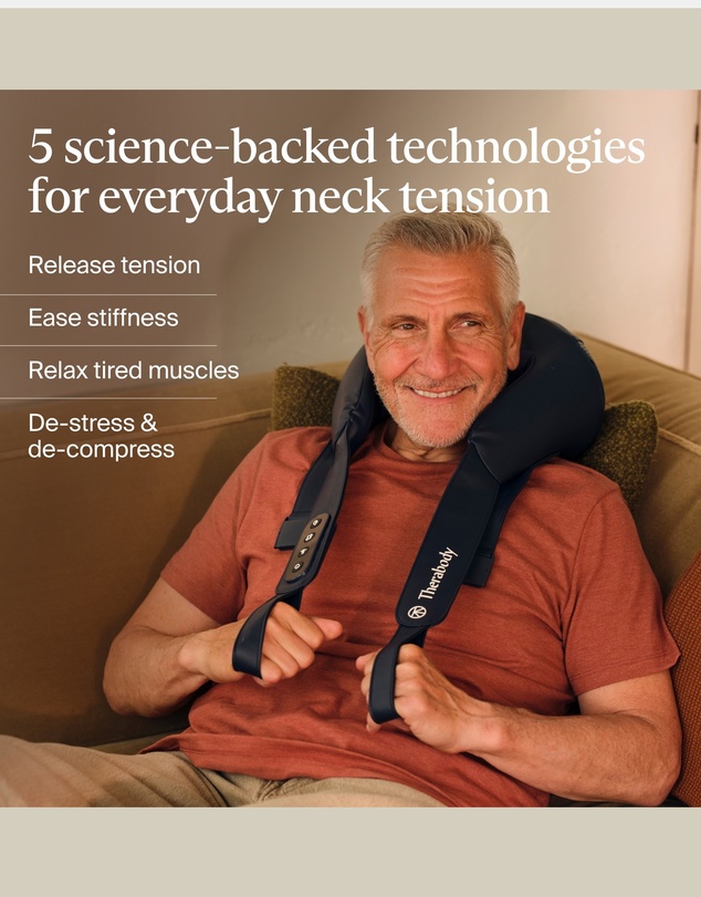 Therabody - Therabody ThermNeck & Upper Back - Heated Massager