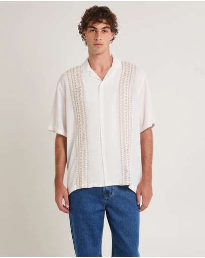 Arvust - Capri Embroidered Short Sleeve Resort Shirt