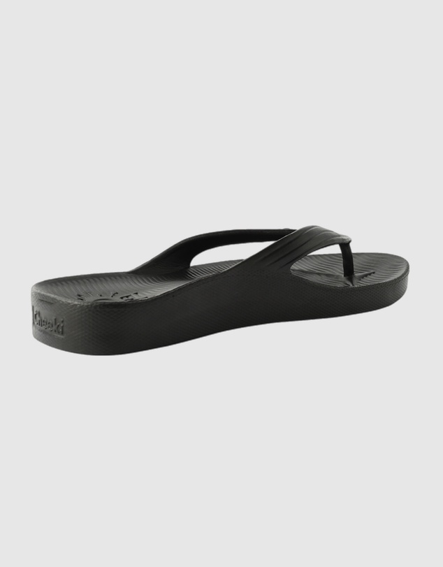 Tolu Australia - Black Thongs With Arch Support
