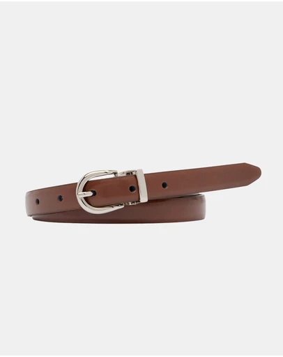 Buckle - Avon. Australian Made Reversible Leather Belt. 19mm width.