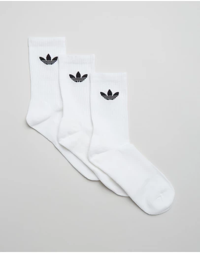 adidas Originals - Trefoil Cushion Crew Socks 3 Pairs