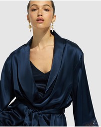 GINIA - Silk Lace Robe
