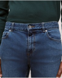 Trenery - Modern Slim Mid Wash Jean in Indigo Blue