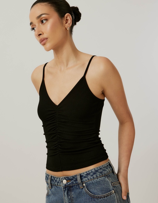Calli - Gathered Rib Tank