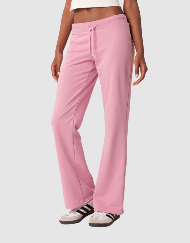 EDIKTED - Malibu Straight Flared Sweatpants