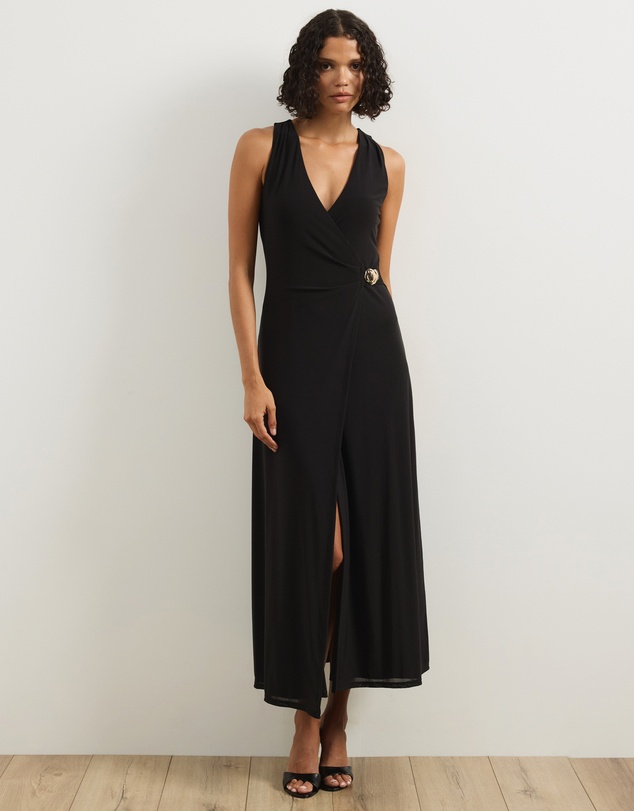 Atmos&Here - Ginni Wrap Mesh Midi Dress
