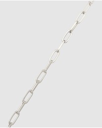Kuzzoi - ICONIC EXCLUSIVE - Bracelet Male Long Link Chain 925 Sterling Silver