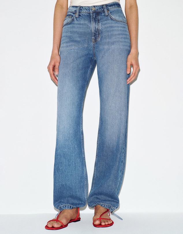 Reformation - Reece Low Rise Denim Pants