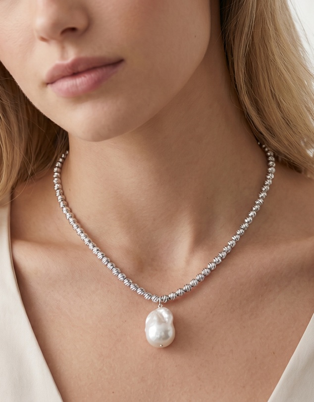 Izoa - Odette Drop Pearl Necklace