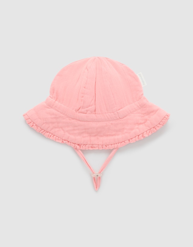 Purebaby - Ruffle Sun Hat -Kids-Babies