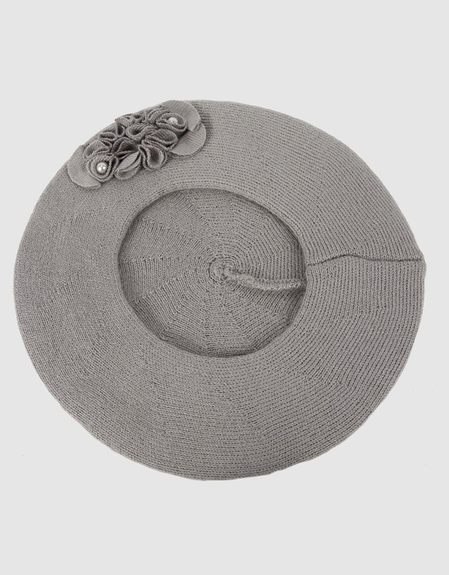 Max Alexander - European Made Grey Soft Wool Beret