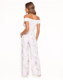 Petal & Pup - Adams Fitted Pant - Purple Floral