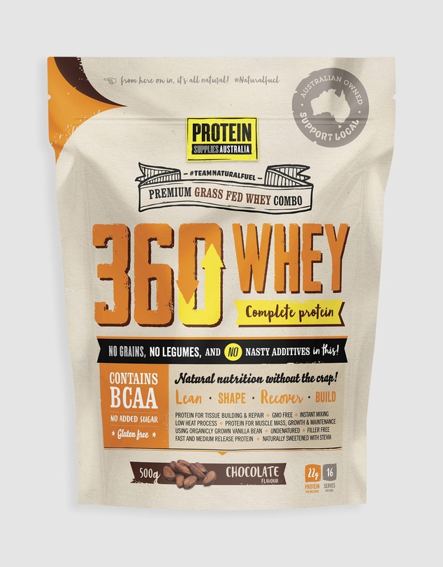 Protein Supplies Australia - 360Whey (WPI+WPC Combo) Chocolate