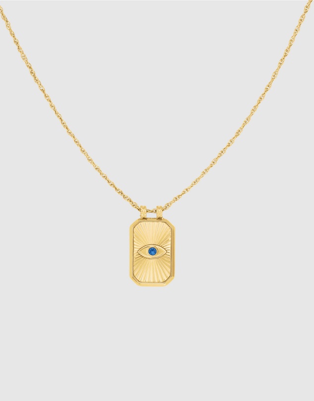 Rosefield - Evil Eye Amulet Gold-Tone Necklace