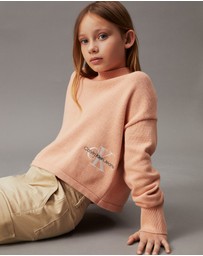 Calvin Klein Jeans - Girls Relaxed Logo Jumper