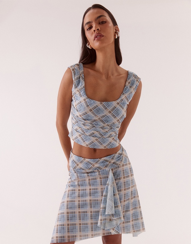 SOVERE - Novalyn Plaid Top