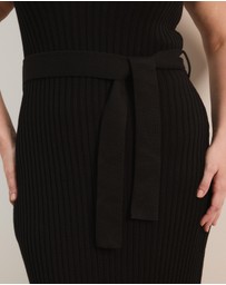 Atmos&Here Curvy - Joni Sleeveless Rib Knit Midi Dress